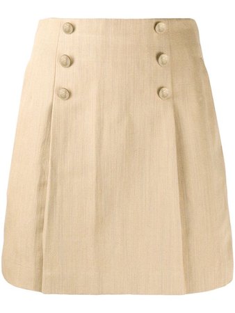 SANDRO PARIS pleated mini skirt