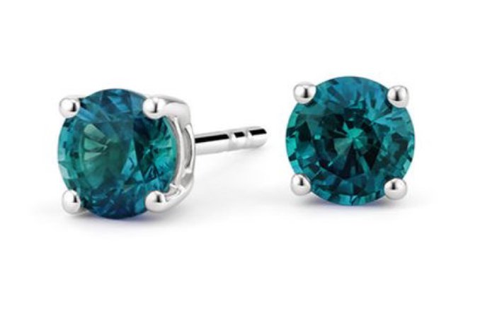 teal gemstone earrings