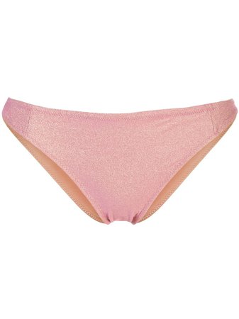 Pink Morgan Lane Demi metallized bikini bottoms - Farfetch
