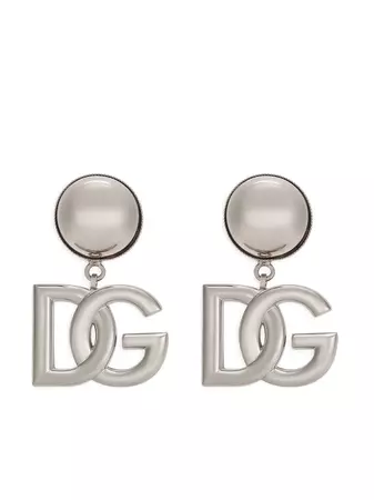 Dolce & Gabbana KIM DOLCE&GABBANA DG-logo clip-on Earrings - Farfetch