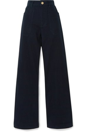 L.F.Markey | Didion stretch-cotton drill wide-leg pants | NET-A-PORTER.COM