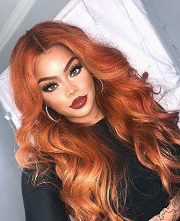 Amazon.com : ANDRIA Long Wigs for Black Women Loose Wave Wig Honey Brown Wigs Dark Roots Brown Wig Synthetic Natural Curly Wig Heat Resistant Fiber Middle Part Wig 24 Inches 30 Color Hair Wigs for Black Women : Beauty
