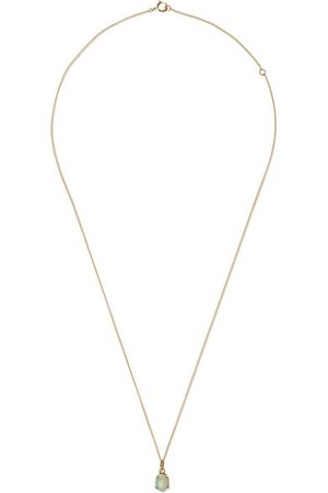 Wwake | 14-karat gold opal necklace | NET-A-PORTER.COM