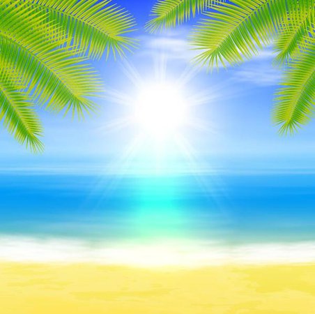 Beach summer background vector design 03 free download