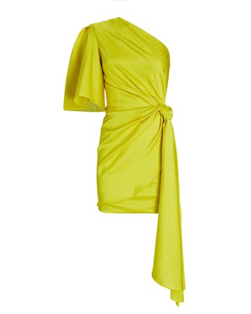 Solace London Marcie One-Shoulder Mini Dress | INTERMIX®