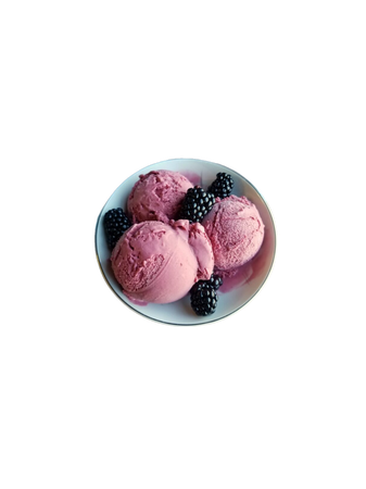 blackberry ice cream food