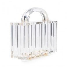 Woman's clear lucite bag