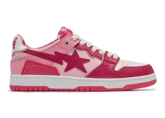 pink star low sneaker