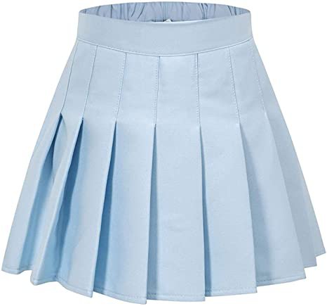 Amazon.com: SANGTREE Toddler Little & Big Girls' Solid Plain Pleated School Uniform Short A-Line Skirt Black, 3-4 Years/Height 43.3" = Tag 110 : Clothing, Shoes & Jewelry