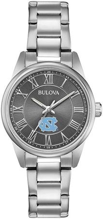 Amazon.com: Bulova Women's North Carolina Tarheels UNC Watch Black/Silver Watch : Clothing, Shoes & Jewelry