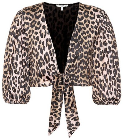 Avalon leopard bikini top