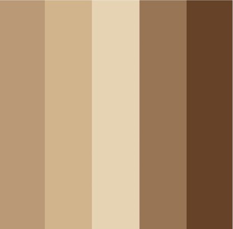 Brown tan palette