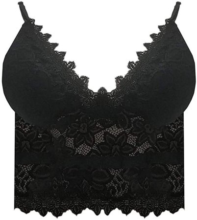 Astylish Womens Floral Lace Bralettes Deep V Adjustable Strap Sexy Everyday Bra