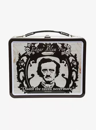 Edgar Allan Poe Metal Lunch Box