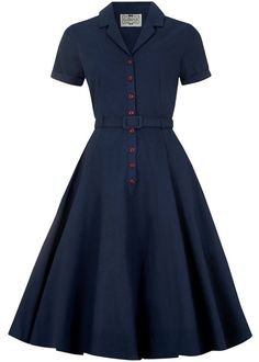 60s Pure Color Vintage Dress