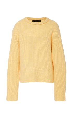 large_sally-lapointe-yellow-airy-cashmere-silk-ribbed-sweater.jpg (1598×2560)