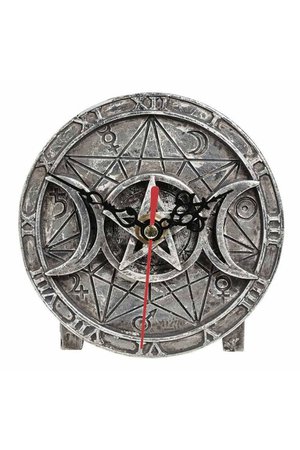 Wiccan Desk Clock by Alchemy Gothic | Gifts & ware | Decor