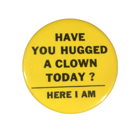 clown vintage pin