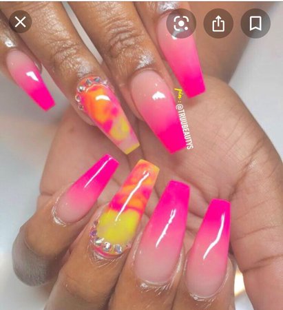 pink lemon use my nails people