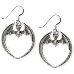 etNox Bat Earrings Silver | Angel Clothing