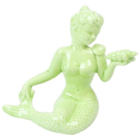1950s California Ceramic Mermaid Fish Tank Bubbler 4" : Fun City | Ruby Lane