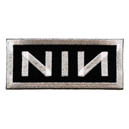 Nine Inch Nails NIN Silver & Black Embroidered Iron On Patch | Etsy