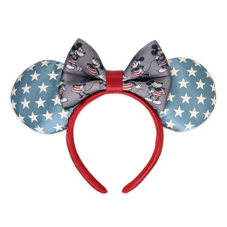 Mickey and Minnie Mouse Americana Ear Headband by Harveys - Limited Release | shopDisney