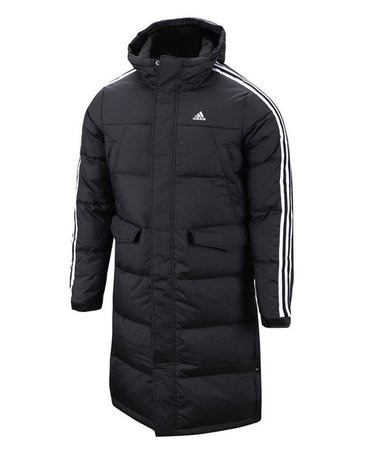 Adidas 3S Long Parka (DT7921) Down Coat Hooded Winter Jacket