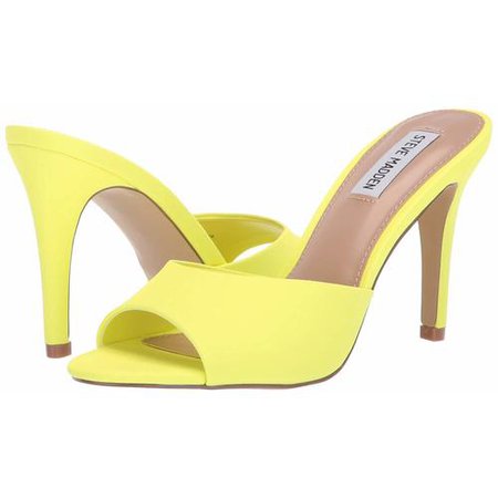 Steve Madden Womens Erin Fabric Peep Toe Special Occasion, Yellow Neon, Size 8.0 - Sears
