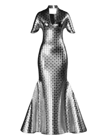 Astrid disco mirror dress – DRESSX