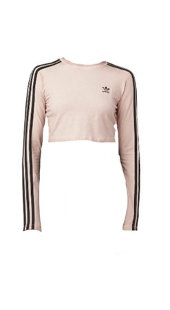 pink adidas cropped top