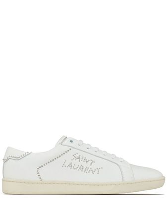 Saint Laurent Studded low-top Leather Sneakers - Farfetch