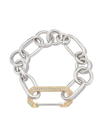 EÉRA 18kt Yellow And White Gold Lucy Diamond Bracelet - Farfetch