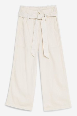 Casual Tie Waist Wide Leg Trousers | Topshop