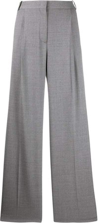 wide-leg flared trousers