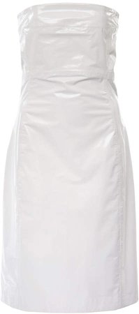 Ann Demeulemeester Strapless Leather Midi Dress Size: 34