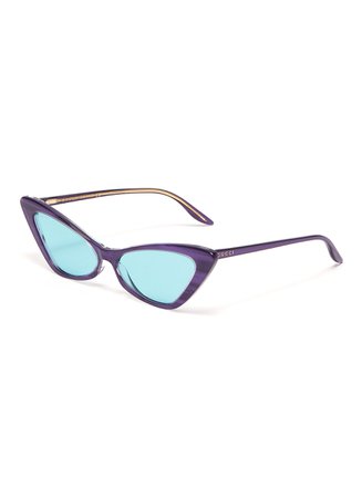 GUCCI | Acetate frame cateye sunglasses | Women | Lane Crawford