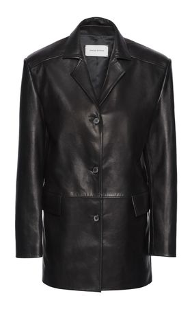 Single-Breasted Leather Jacket By Magda Butrym | Moda Operandi