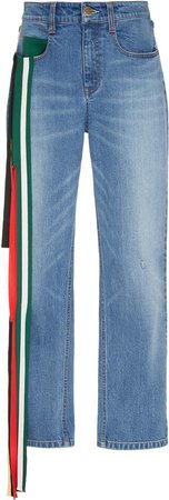 Ono Stretch Mid-Rise Straight-Leg Jeans