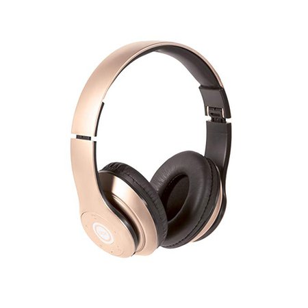 iJoy Matte Rechargeable Wireless Bluetooth Foldable Over Ear Headphones with Mic