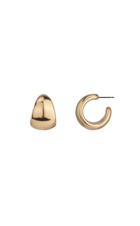 “shrimp” hoop earrings