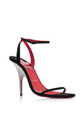 Arch Queen 100mm Embellished Suede Sandals By Christian Louboutin | Moda Operandi