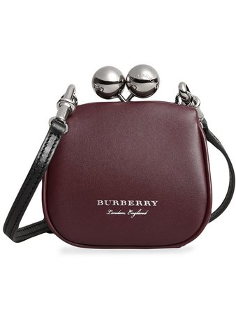 Burberry Mini two-tone Leather Metal Frame Clutch Bag - Farfetch