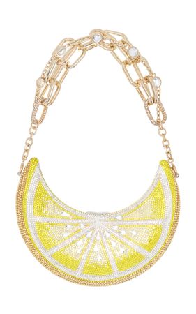 Lemon Crystal Shoulder Bag By Judith Leiber | Moda Operandi
