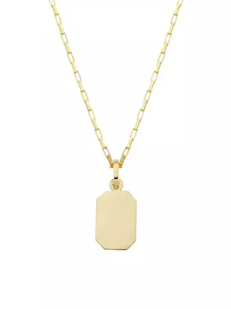 Shop Loren Stewart 14K Yellow Gold Octagonal Pendant Necklace | Saks Fifth Avenue