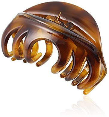 Amazon.com : Rosette Large Chic Styling Hair Claw Clip Organic Glass Hair Clips Clamps Indoor Outdoor Hair Grip Hairpins Hairgrip for Women and Girls Hair Barrettes For Thick Hair : Beauty
