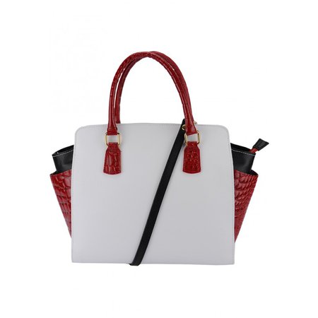 Red And White Handbag
