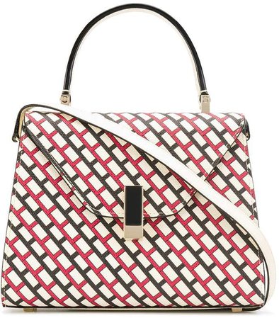 abstract printed tote
