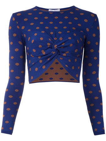 Shop Nk Julie jacquard cropped top with Express Delivery - FARFETCH