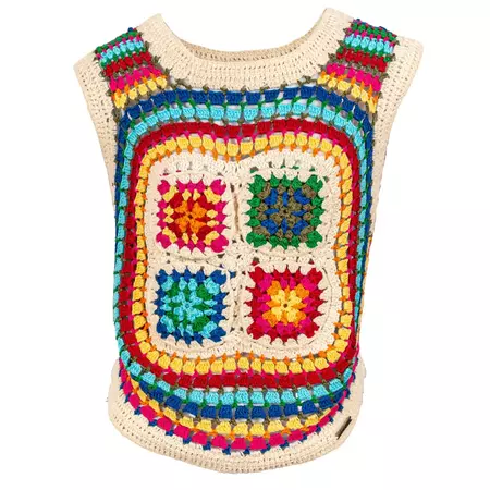 Caroline Crochet Tank Top - Multicolour | Tricult | Wolf & Badger